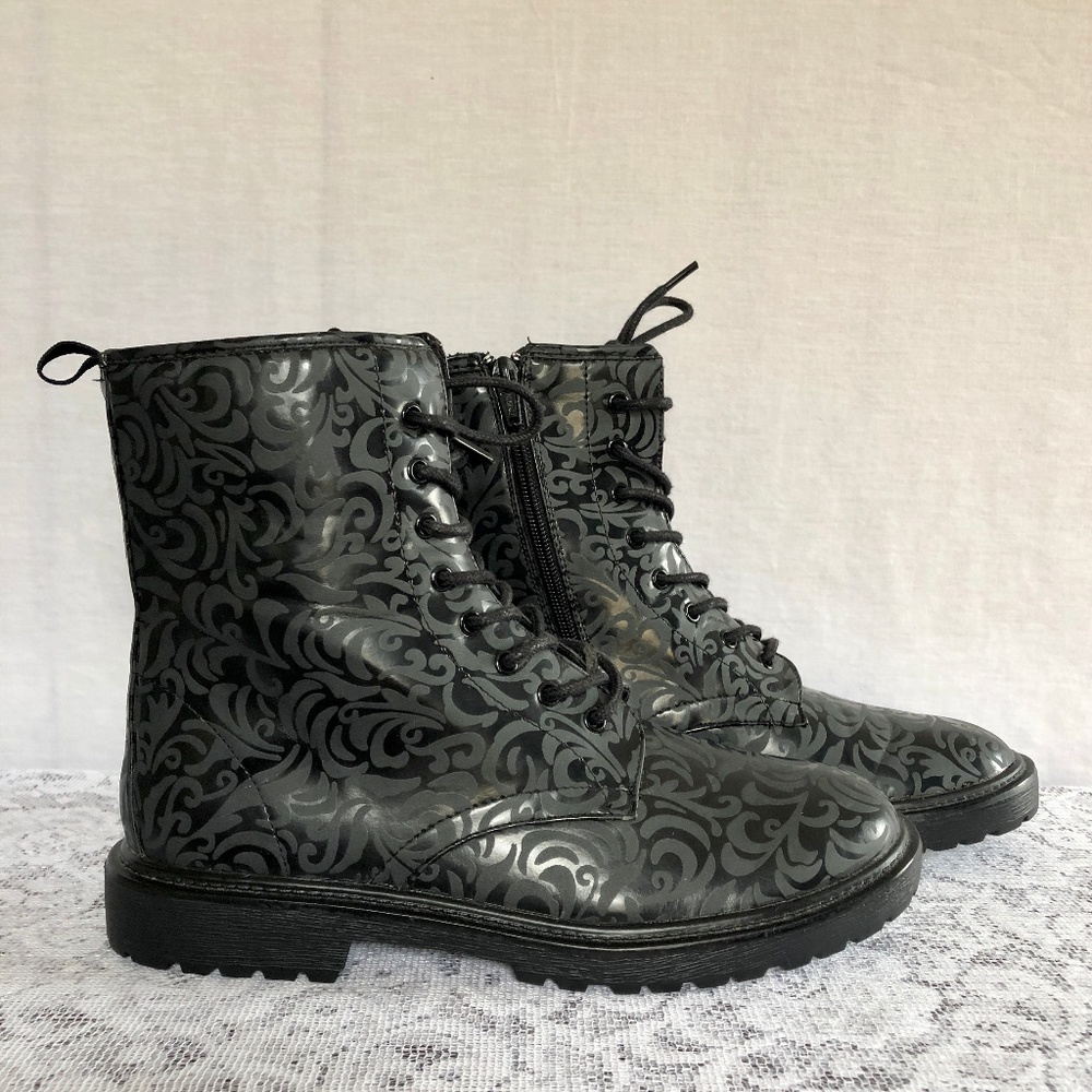 Black Combat Boots 9